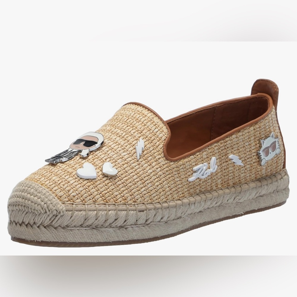 KARL LAGERFELD
Michaela Embellished Slip On Espadrille 9.5